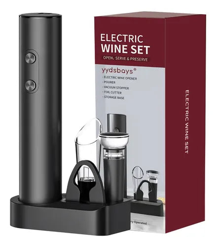 Kit Abridor de Vinos Electrico - VinoArt: gran regalo para cualquier amante del vino